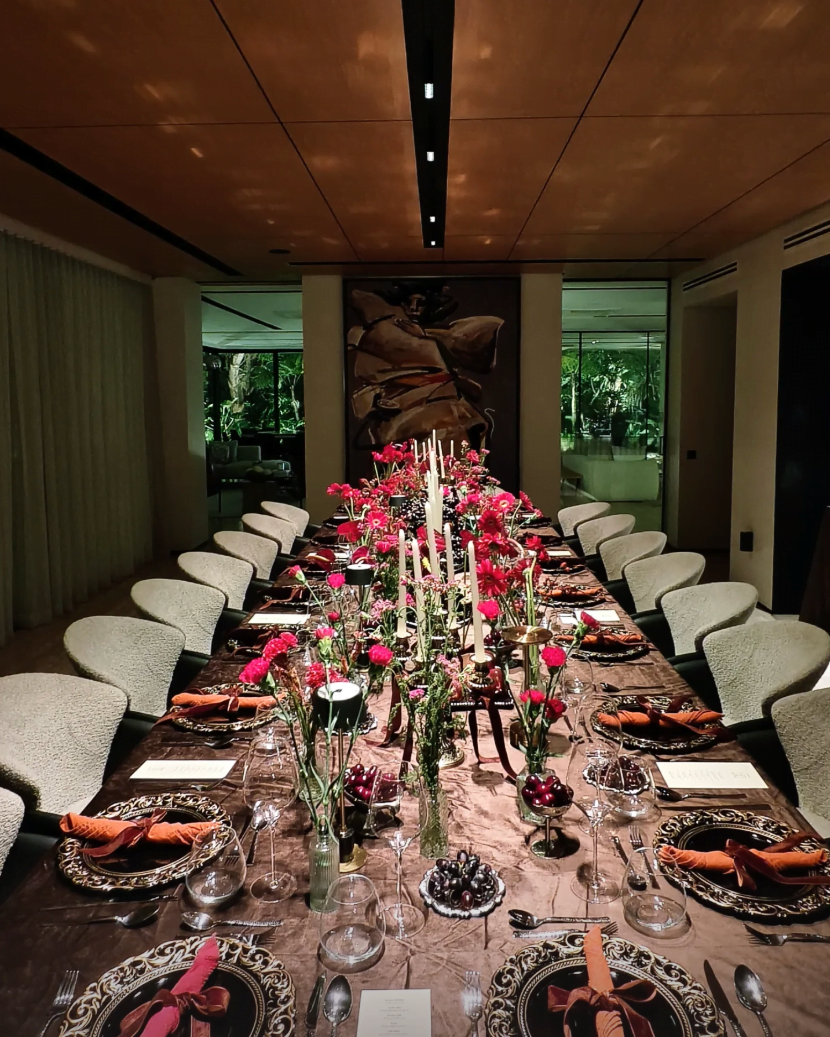 mireia dining private dining interiors and table setup
